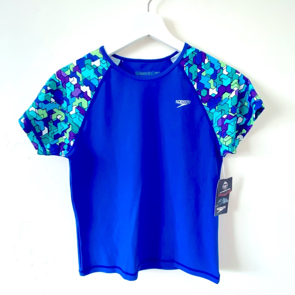 Speedo Girls Rash Guard NWT